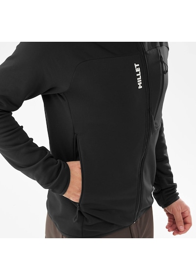 Millet Seneca Fl Hd Erkek Kapşonlu Polar Ceket Tam Fermuar Mıv10336 N0247 Siyah