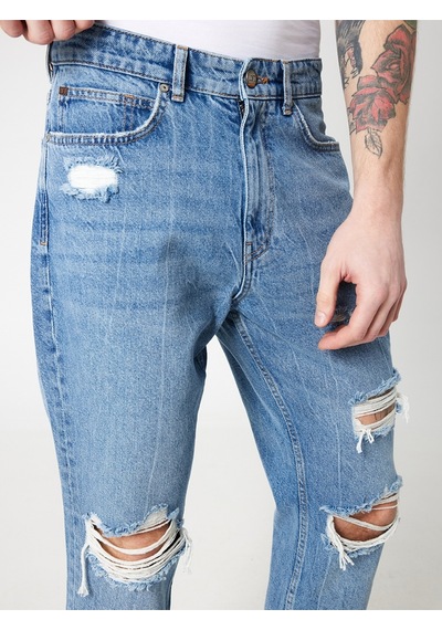 Relaxed Relax Fit Erkek Pantolon Mavi