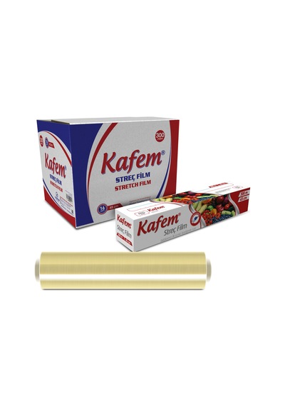 Kafem Streç Film 8 Mic 16'lı 45 CM x 300 M