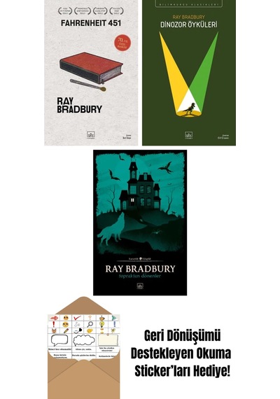 Fahrenheit 451 70. Yıl Özel Baskısı + Dinozor Öyküleri + Topraktan Dönenler