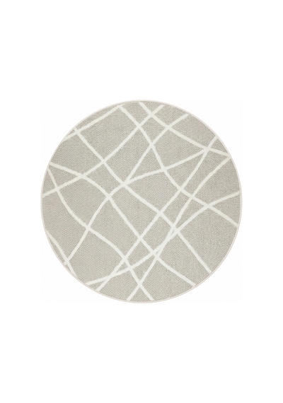 Modern Sisal 8002 Bej Krem Daire Leke Tutmayan Kaymaz Taban Salon Mutfak Koridor Balkon Halısı Bej - Krem