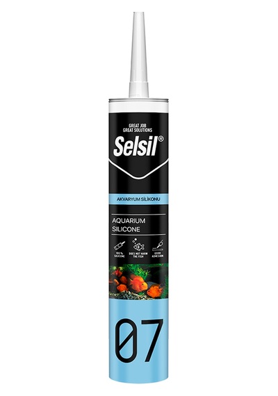Selsil Akvaryum Ve Cam Yapıştırma Silikonu Renksiz 280 Ml 25'li Paket