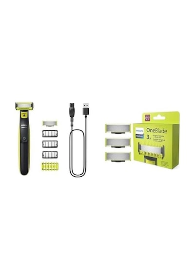 Philips Oneblade Erkek Bakım Seti Yüz Ve Vücut Tıraş Makinesi Ve Yedek Bıçak Seti