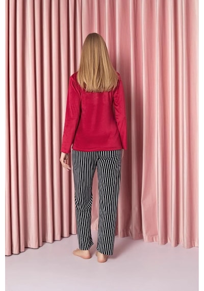 Sude Kadın Kışlık Kadife Pijama Takımı K200/808 - 1 Adet 001