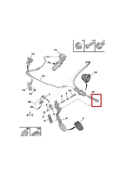 Tepee Berlingo Debriyaj Üst Merkez Uç Plastiği 1.6 Hdı