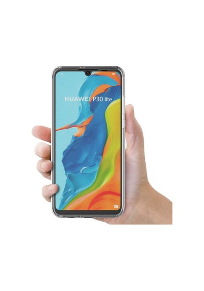 Teknomoda Huawei P30 Lite 360 Derece Kilif Kristal Silikon Seffaf Ön Arka 398209659