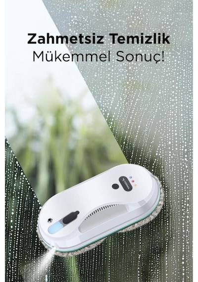 Torima S9 Beyaz Su Püskürtmeli Uzaktan Kumandalı Cam Pencere Temizleme Robotu