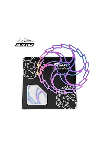 Pro 180 Mm Bukalemun Rotor Bisiklet Disk Fren Rotoru 160mm 6 Vida Mtb Ultra Hafif Rainbow Rotor