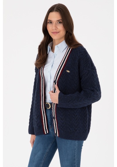 U.S. Polo Assn. U.s. Polo Assn. Kadın Lacivert Hırka Triko 50314775-vr033