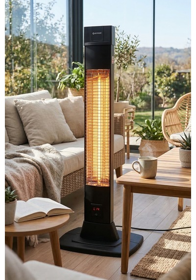 Flamo 5965 2500 W 4 Kademeli Uzaktan Kumandalı Karbon Infrared Duvar Isıtıcı