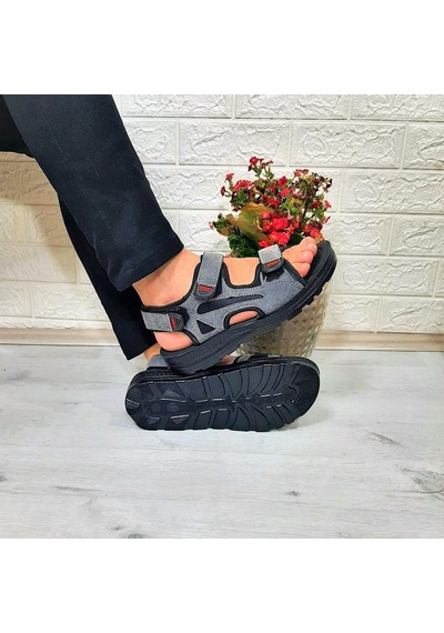 Fiyra Gnpl Gri Rahat Erkek Günlük Sandalet 001