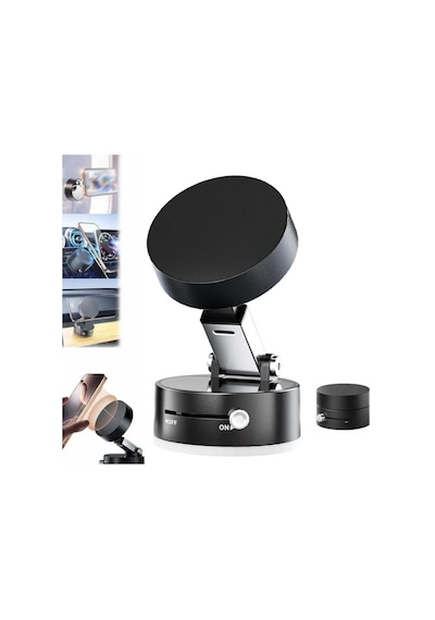 Telefon Tutacağı Manyetik Ahtapot 360 Derece Dönebilen Vakumlu Tasarım Taşınabilir Çok Amaçlı Araç İçi Tel Tutucu Glz03517219 Siyah