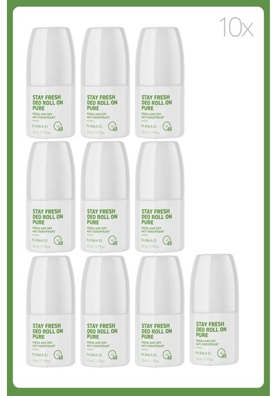 Stay Fresh Deo Roll On Pure 50 Ml Kadın 10 Adet