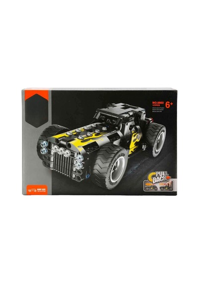 Eğitici 177 Parça Çek-bırak Motorlu Siyah Arazi Aracı Yapım Seti 6+ Yaş Çocuk Oyuncak