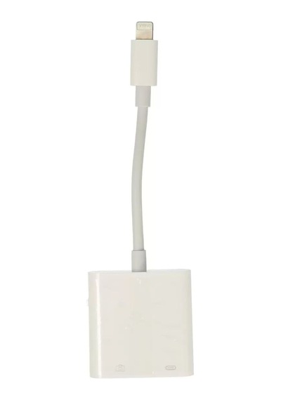 Apr22 Iphone Otg 2in1 - Beyaz