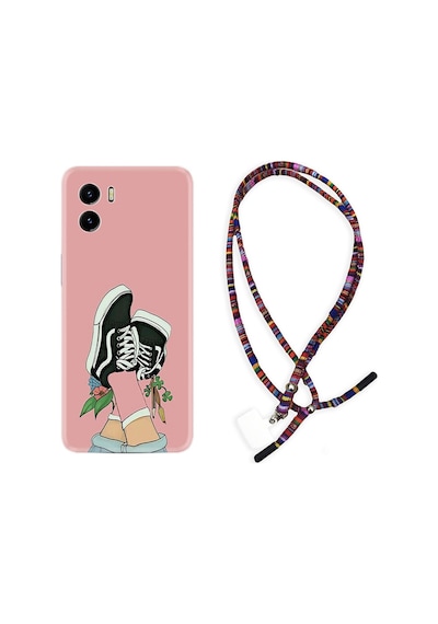 Vivo Y15S Kılıf Rasta Boyun Askılı Dog And Girl 1359