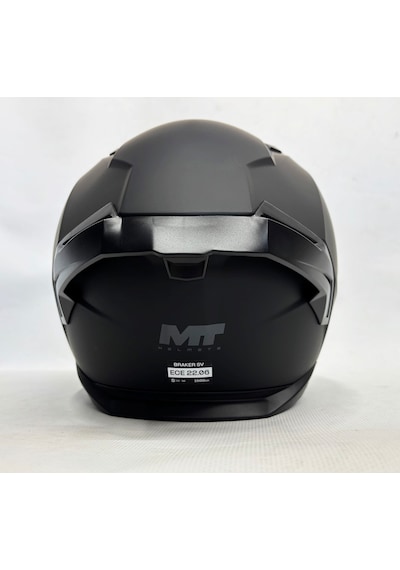 Mt Braker Sv Pure A1Şefaf Vizörlü İç Güneş Vizörlü Kask Mat Siyah