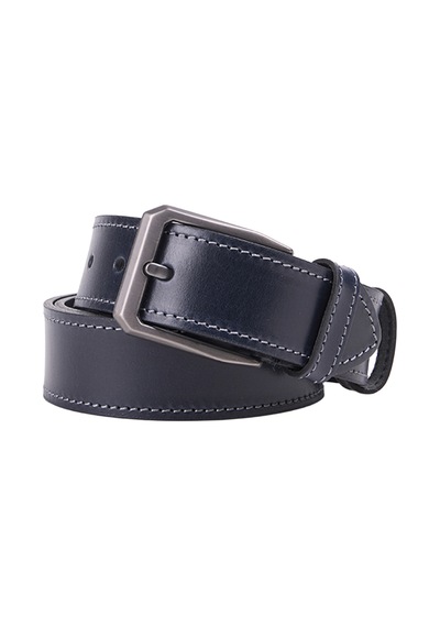 Vince Camuto 4cm Flup Dik Spor Lacivert Erkek Kemer