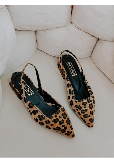 Ervanın Butiği Leopar Terry Kadın Babet-4450