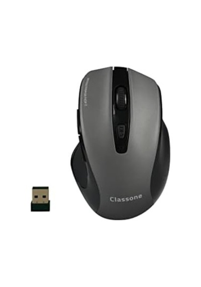 Classone Wl600 Serisi Kablosuz Mouse, Siyah/gri