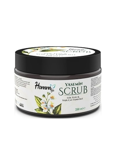 Homm Life Yaseminli Yeşil Çaylı Bitki Tanecikli Scrub Vücut Peelingi 250 ML