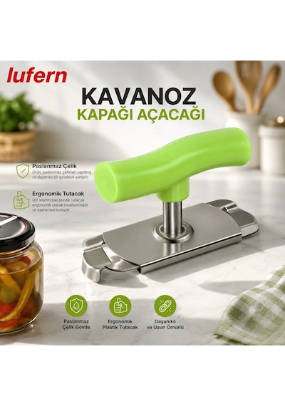 Paslanmaz Çelik Kapak Açacağı Kavanoz Şişe Pratik Mutfak Ergonomik Ayarlanabilir Zaman Tasarruf Çok Renkli