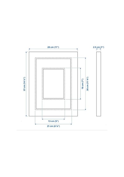 Ikea Edsbruk Fotoğraf Çerçevesi 21 X 30 Cm Beyaz
