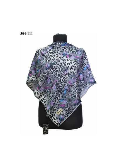 Sharell Leopar Desenli Soft Pamuk Eşarp 304-111 Çok Renkli