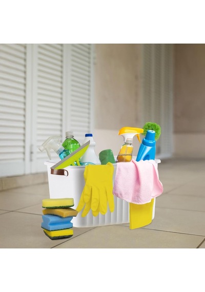 Tr 1 Adet 20 Lt Dev Boy Çok Amaçlı Kapaklı Kutu - Deri Kulp Detaylı Dolap İçi Düzenleyici Organizer 40x30x25 Cm Diğer