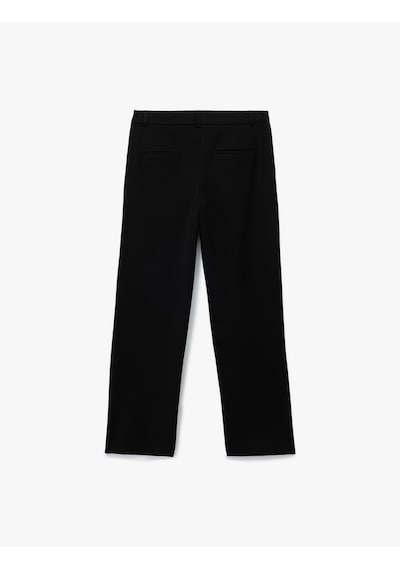 Koton Slim Fit Cep Detaylı Cigarette Kumaş Pantolon Siyah 7wak40019pw