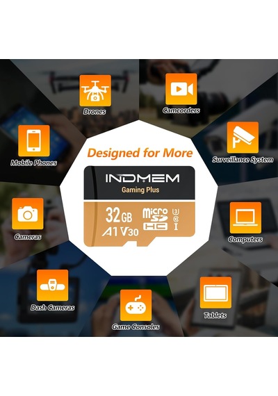 Yüksek Hızlı Performanslı Micro Sd Kartlar 32 Gb 90 Mb/s Okuma, 25 Mb/s Yazma Dslr, Drone, Ac