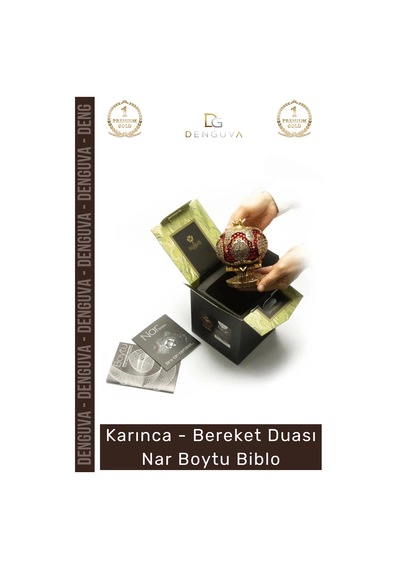 Biblo Nakkaş Sarı Orta Boy Polyester Bereket Objesi Ayetel Kürsi Bereket Nar Boytu Biblo