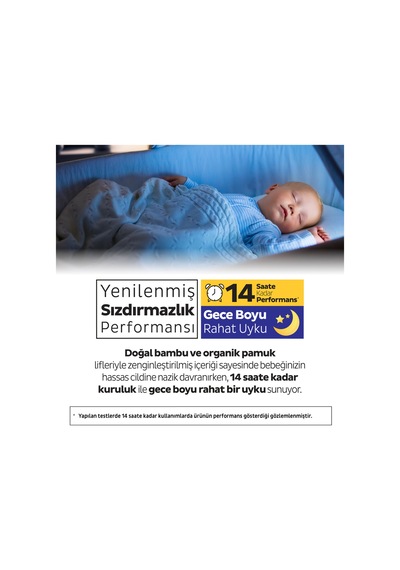 Natural Double Soft Ultra Paket Bebek Bezi 6 Numara Xlarge 62 Adet 6 Beden