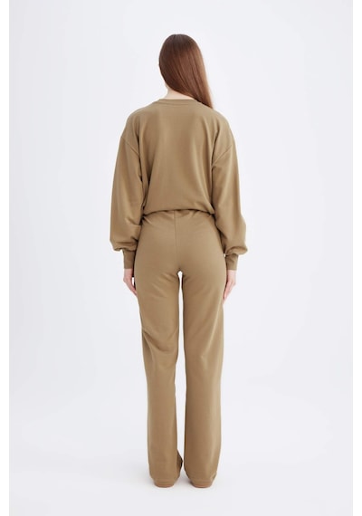 Defacto Wide Leg Geniş Bol Paça Basic Düz Sweatshirt Kumaş Eşofman Altı D4805AX24AUKH459 Haki Defacto Wide Leg Geniş Bol Paça Basic Düz Sweatshirt Kumaş Eşofman Altı D4805AX24AUKH459 Haki
