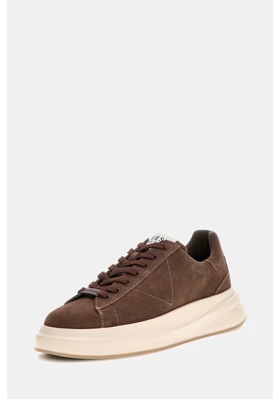 Guess Elba Deri Erkek Sneaker Ayakkabı Fmflbasue12 Kahverengi