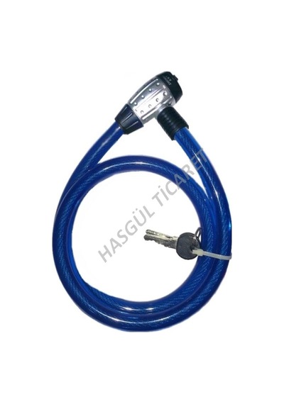 HSGL MOTOSİKLET BİSİKLET ANAHTARLI HALAT KİLİT 25X150 Siyah - Fuşya