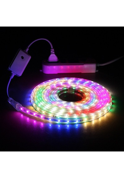 Ip65 Hortum Işık Vıp Rgb 7 Metre 335 Led Rgb Hortum Led Işık Dıs Mekan Su Geçirmez Renkli Led Işık