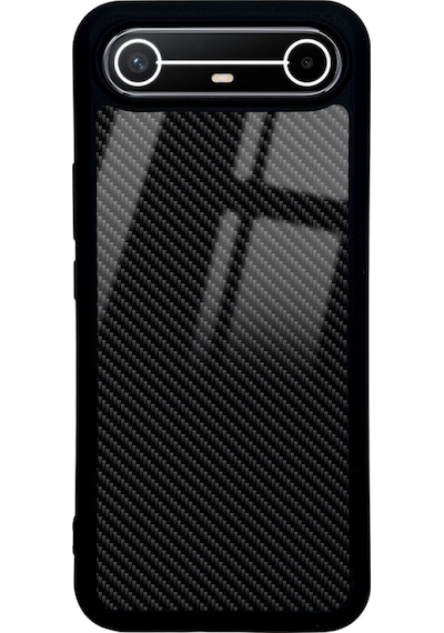 Tecno Spark Slim Carbon Tasarımlı Glossy Telefon Kılıfı Çok Renkli