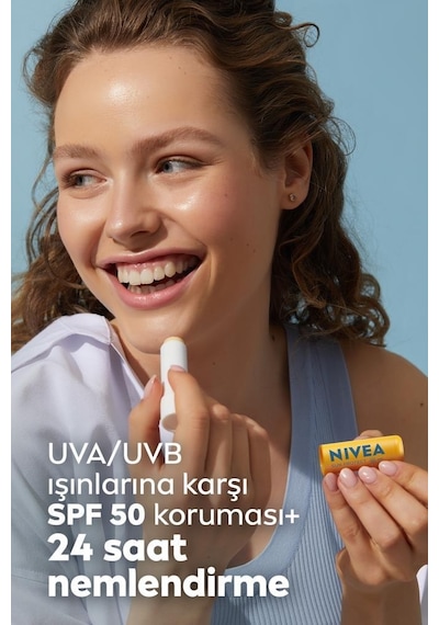 Nivea Sun 24H Nemlendirici Dudak Bakım Kremi SPF50 4.8 G