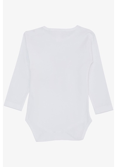 Breeze Kız Bebek Çıtçıtlı Zıbın Body Sevgi Temalı Kedicik Baskılı 9 Ay-3 Yaş, Beyaz-beyaz Beyaz