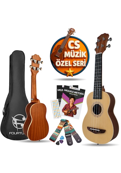 Fourtune Sydra Uks-21nt Soprano Ukulele Maun Hakiki Ağaç Soprano