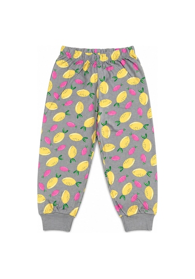 Beniizle Kız Çocuk Pijama Takımı Gri