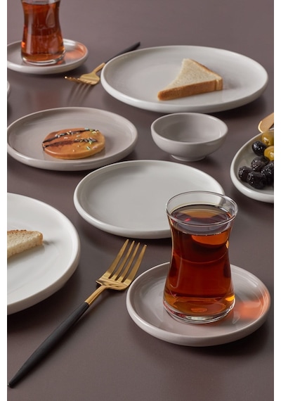Karaca  Cordelia Porselen 26 Parça 6 Kişilik Kahvaltı/Servis Takımı Grey