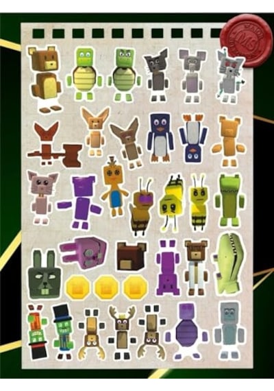 Super Bear Adventure Çocuk Sticker Seti 35 Adet Renkli & Eğlenceli Suya Dayanıklı Abanoz