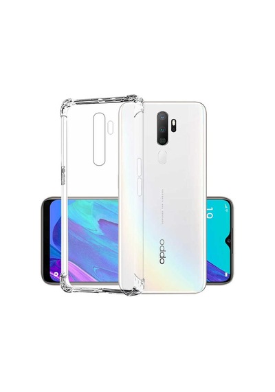Oppo A9 2020 Kılıf Zore Nitro Anti Shock Silikon Renksiz