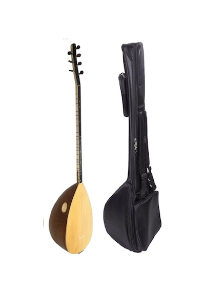 Piarro Profesyonel Uzun Sap El Oyması Dut Ağacı Bağlama 43 Tekne Mat Cila
