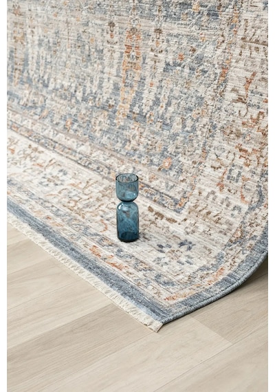 Seyran Halı Peru 10207 Mavi Polyester Makine Halısı