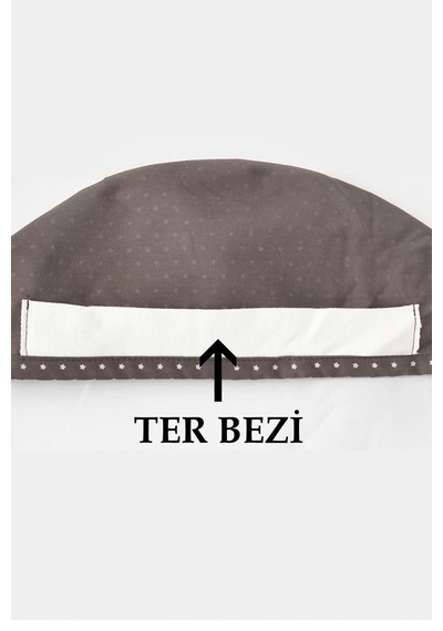 Unisex Snack Time Desenli Doktor Hemşire Hastane Medikal Aşçı Cerrahi Bonesi Gri Gri