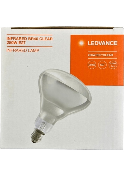Osram Ledvance 250w Şeffaf Infrared Isıtıcılı E27 Duylu Halojen Ampul