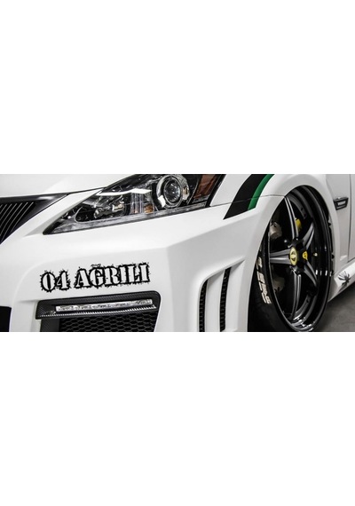 Ağrılı 04 Plaka Araba Oto Sticker Yapıştırma 2 Adet